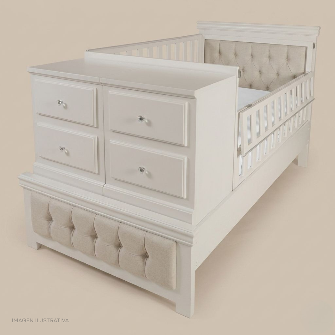 Cama cuna Sofia tapizada