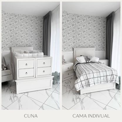 Cuna Cama Individual Valencia BL