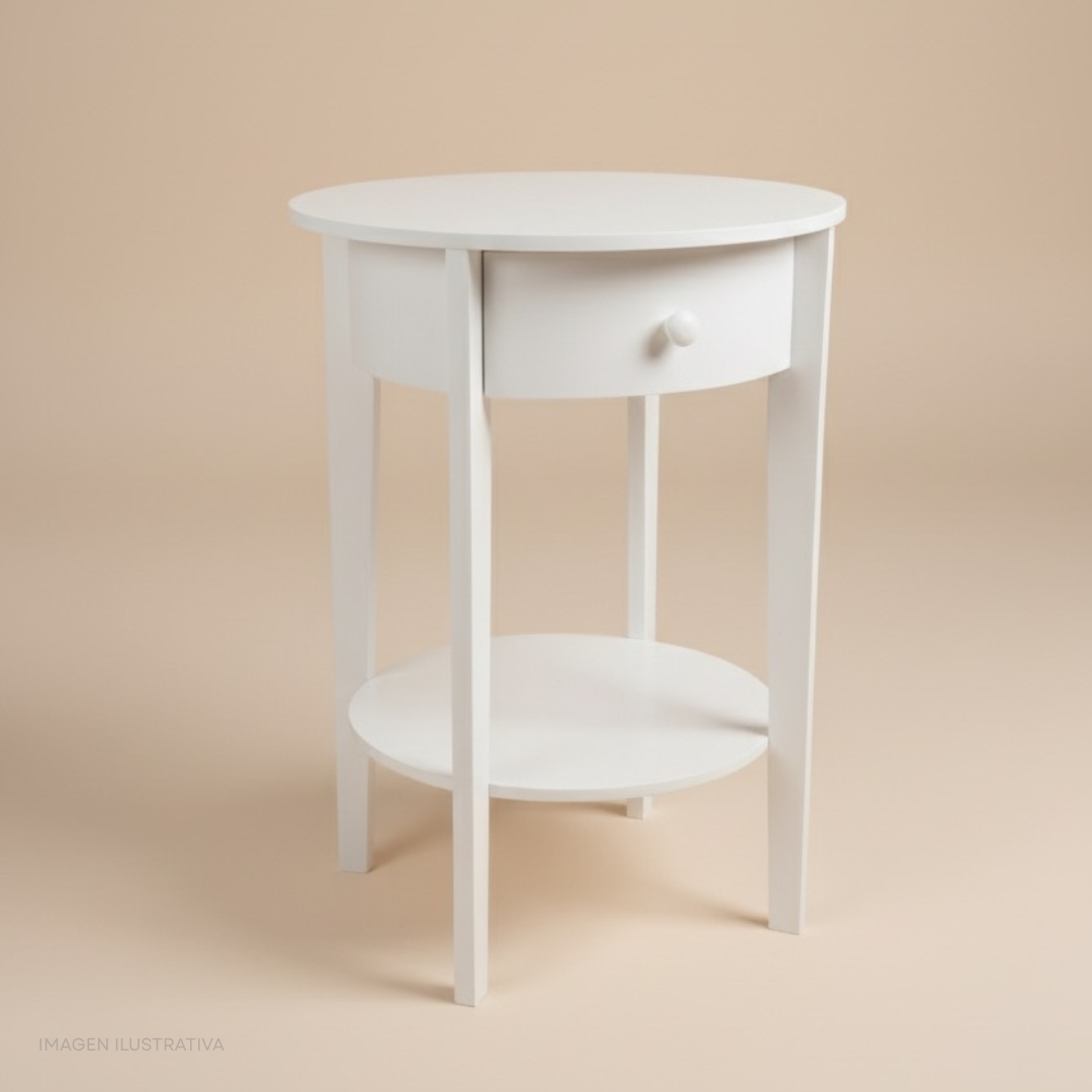 Mesa de noche recta