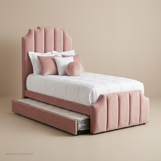 Cama Princesa Tapizada